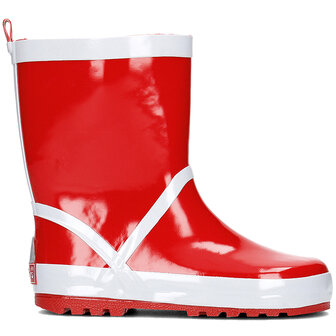 Playshoes regenlaarzen rood met witte strepen