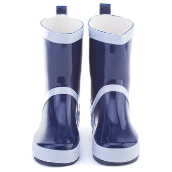 Playshoes regenlaarzen marine met witte strepen