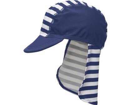 Playshoes zwemcap marine wit anker