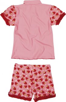 Playshoes tweedelige zwemsuit aardbei rood