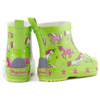 Playshoes halfhoge regenlaarsjes eenhoorn groen