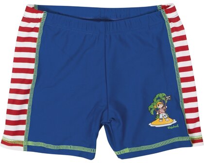 Playshoes zwemshort piraat blauw