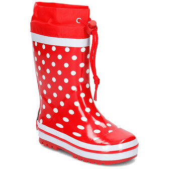 Playshoes regenlaarzen stippen rood