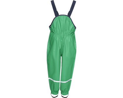 Playshoes regenbroek bretels uni groen