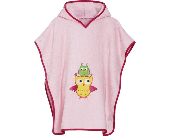 Playshoes badponcho roze uiltje