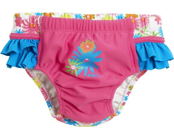 Playshoes zwemluier roze bloemen