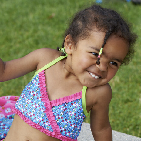 Playshoes bikini bloemen roze