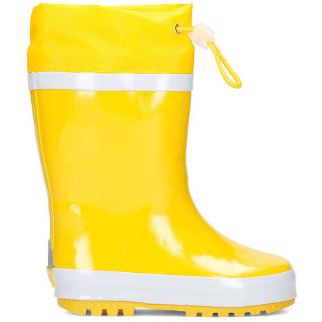 Playshoes regenlaarzen uni geel met witte streep