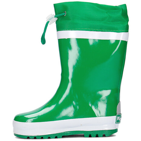 Playshoes regenlaarzen uni groen met witte streep