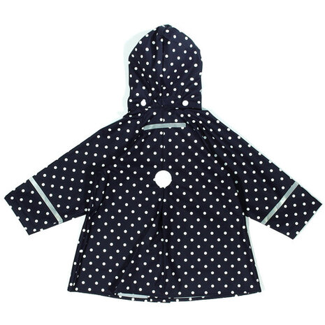 Playshoes regenjas marine stippen allover