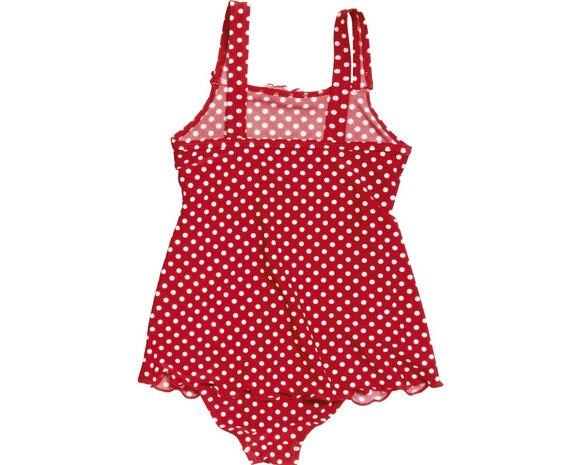 Playshoes badpak met rokje rood witte stippen