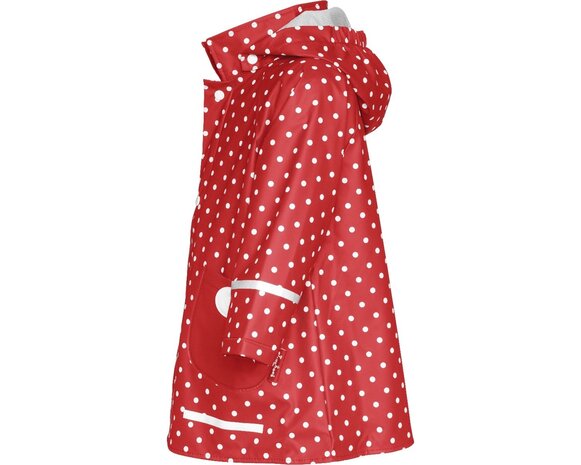 Playshoes regenjas rood stippen allover