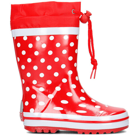 Playshoes regenlaarzen stippen rood