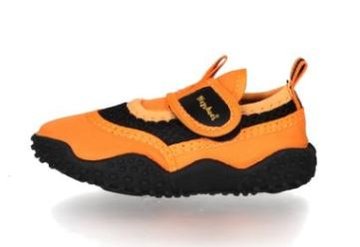 Playshoes waterschoenen klittenband neon oranje