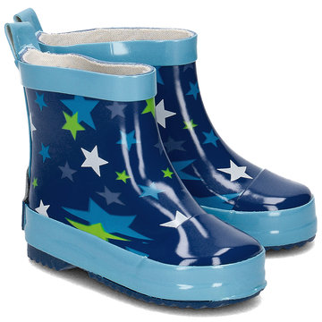 Playshoes halfhoge regenlaarsjes sterren blauw