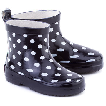Playshoes halfhoge regenlaarsjes marine stippen