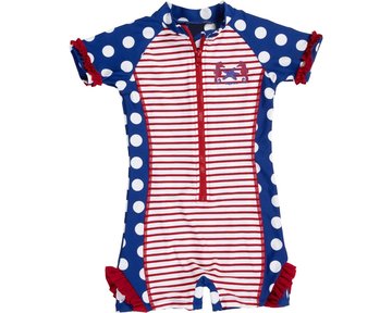 Playshoes zwempak zeepaardje blauw rood