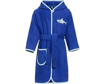 Playshoes badjas blauw haai