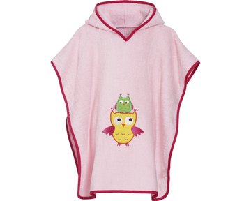 Playshoes badponcho roze uiltje
