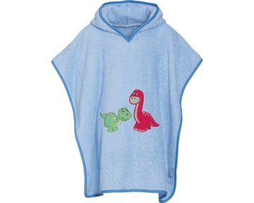 Playshoes badponcho blauw dino