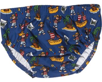 Playshoes zwemluier piraat blauw