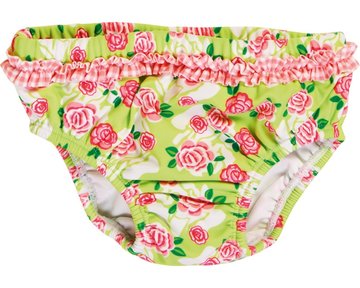 Playshoes zwemluier roosjes roze groen
