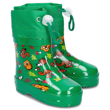 Playshoes regenlaarzen dieren groen