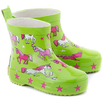 Playshoes halfhoge regenlaarsjes eenhoorn groen
