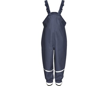 Playshoes regenbroek gevoerd bretels uni marine