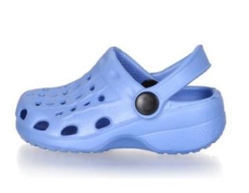 Playshoes EVA clog waterschoen lichtblauw